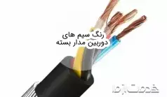 رنگ سیم‌های دوربین مدار بسته